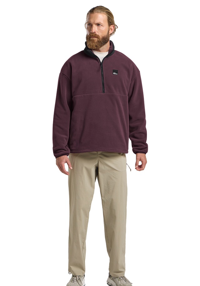 Jack Wolfskin Fleecejacke »SUMETRO HZ M« mit Half-Zip, als Midlayer, atmungsaktiv