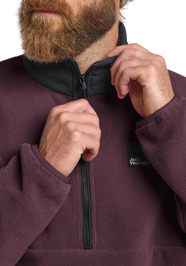 Jack Wolfskin Fleecejacke »SUMETRO HZ M« mit Half-Zip, als Midlayer, atmungsaktiv