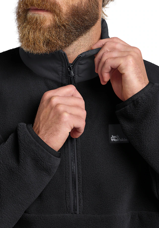 Jack Wolfskin Fleecejacke »SUMETRO HZ M« mit Half-Zip, als Midlayer, atmungsaktiv