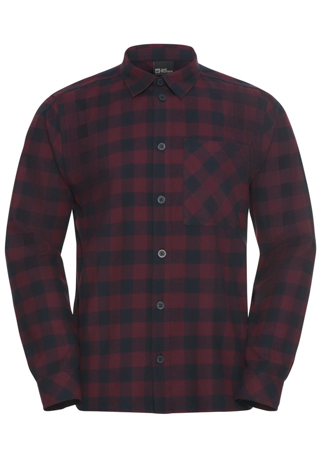 Jack Wolfskin Flanellhemd »LITE FLANNEL SHIRT M« Flanellhemd, weich, atmungsaktiv