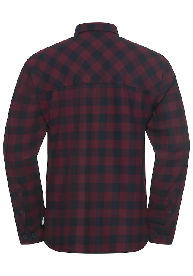 Jack Wolfskin Flanellhemd »LITE FLANNEL SHIRT M« Flanellhemd, weich, atmungsaktiv