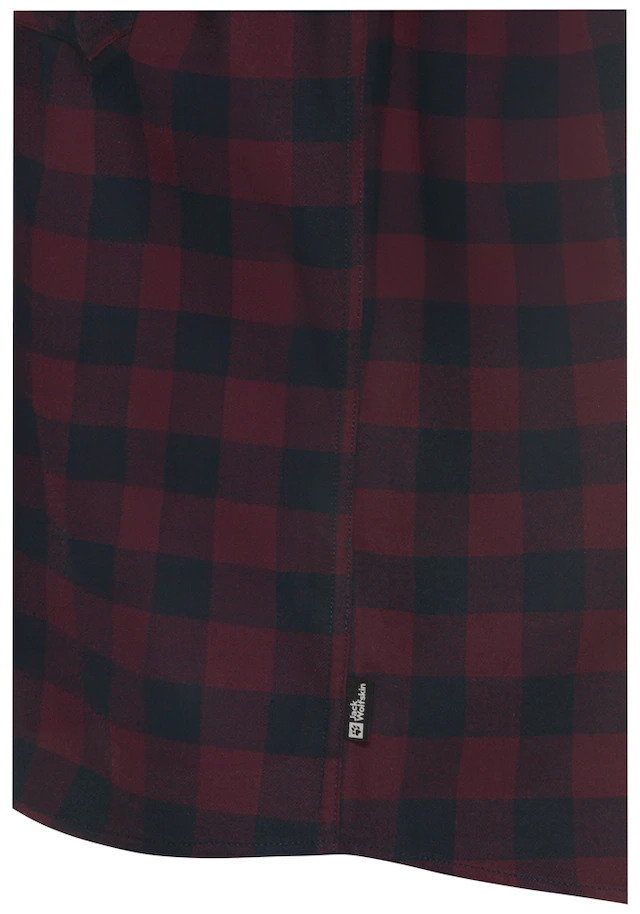 Jack Wolfskin Flanellhemd »LITE FLANNEL SHIRT M« Flanellhemd, weich, atmungsaktiv
