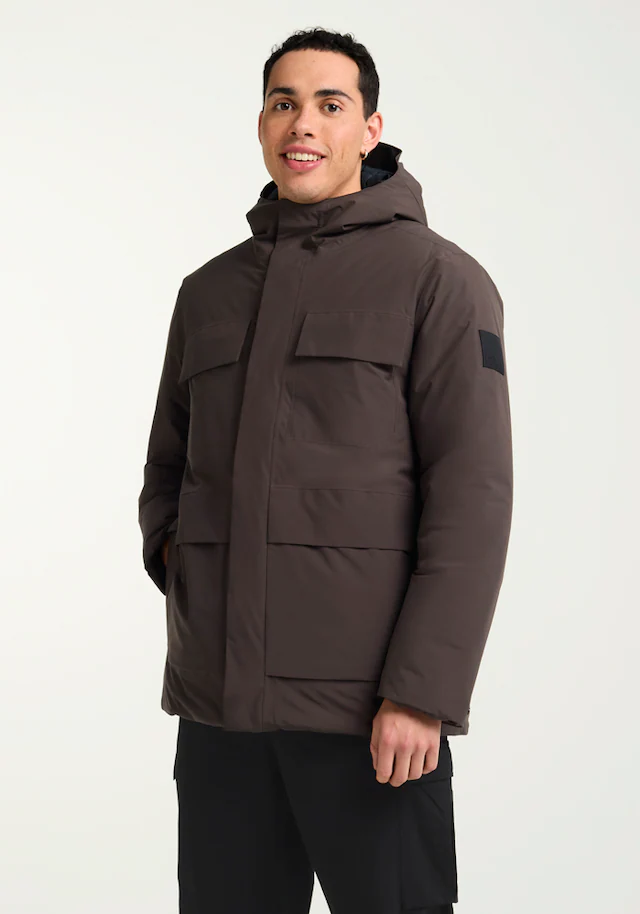 Jack Wolfskin Winterjacke »BRANDENBURGER JKT M« mit Kapuze wasserdicht, wärmend, atmungsaktiv, mit fest verbundener Kapuze