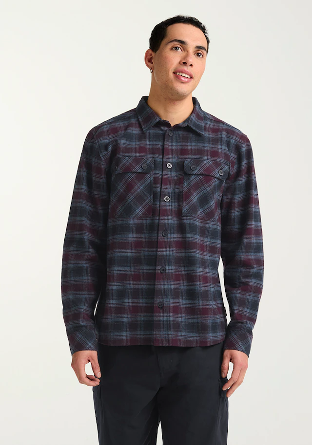Jack Wolfskin Flanellhemd »BAJA FLANNEL SHIRT M« Flanellhemd, weich, atmungsaktiv