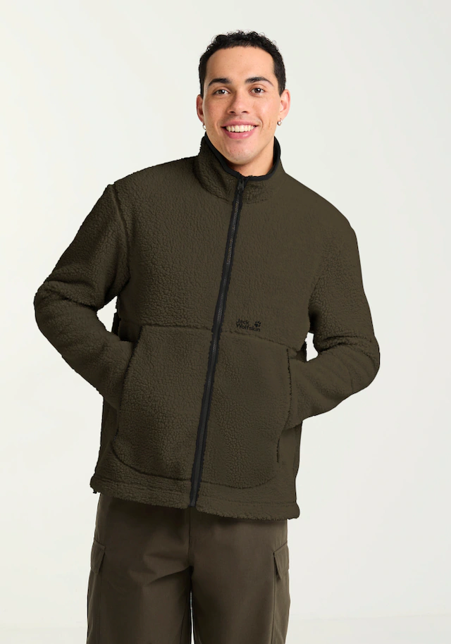Jack Wolfskin Fleecejacke »STONE LITE JKT M« mit Sherpa-Fleece, weiche Oberfläche, wärmend, atmungsaktiv