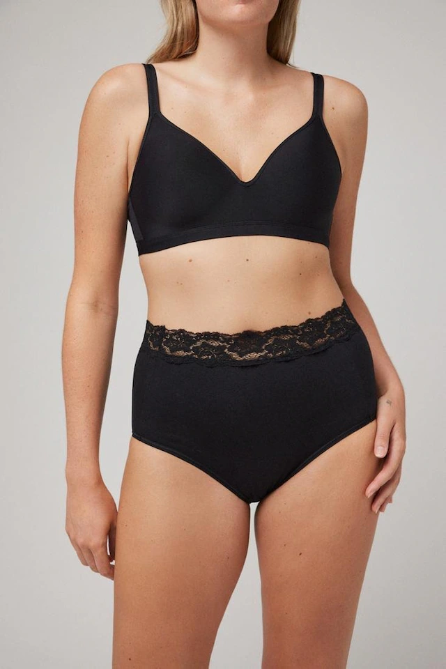 YSABEL MORA Shapingslip Baumwollmix, elastisch, leichter Shape-Effekt, Spitze