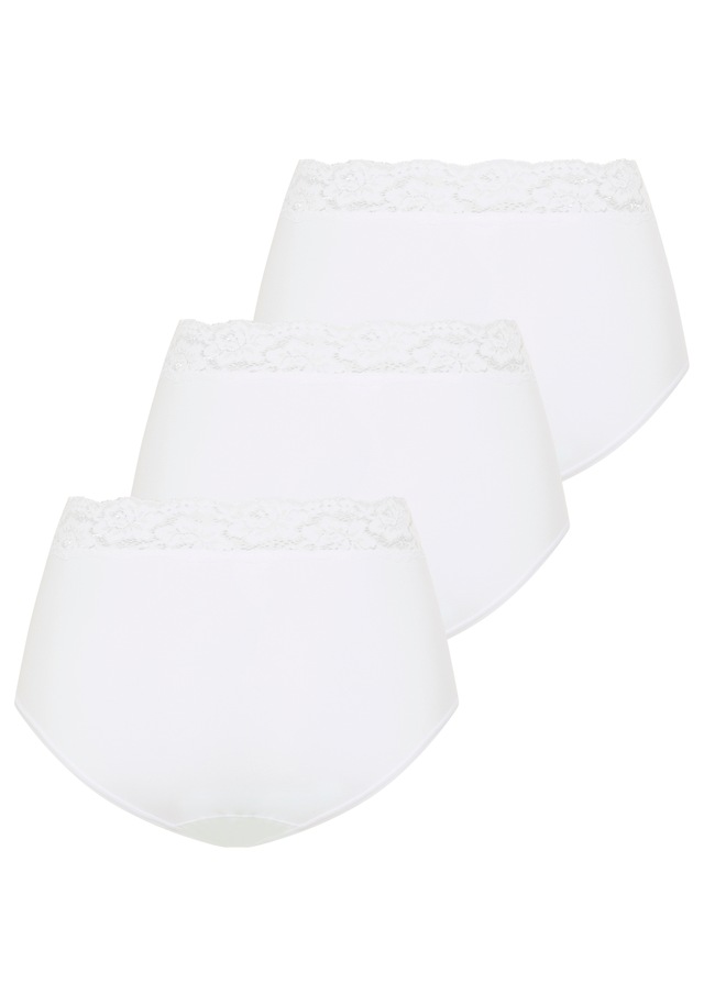 YSABEL MORA Shapingslip Baumwollmix, elastisch, leichter Shape-Effekt, Spitze