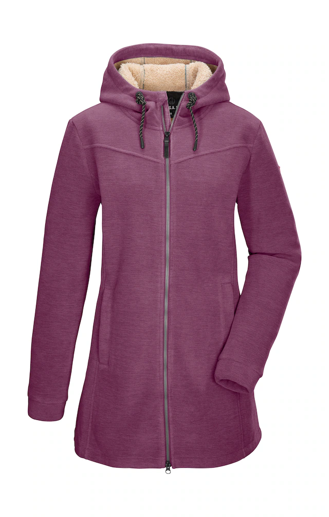 G.I.G.A. DX by killtec Fleecejacke »GW 82 WMN FLC PRK« Fleeceparka mit Teddyfell, 2-Wege-Reißverschluss, verstellbare Kapuze