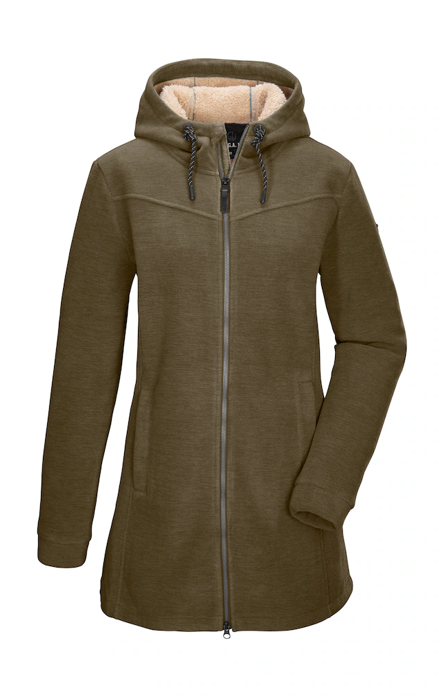 G.I.G.A. DX by killtec Fleecejacke »GW 82 WMN FLC PRK« Fleeceparka mit Teddyfell, 2-Wege-Reißverschluss, verstellbare Kapuze