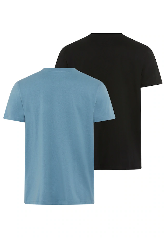 Man's World Rundhalsshirt »Neue Kollektion!« Regular Fit, kurzarm, mit Brusttasche, unifarben