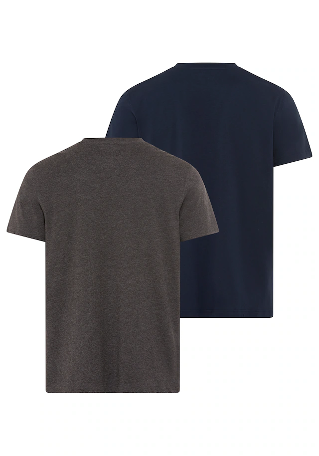 Man's World Rundhalsshirt »Neue Kollektion!« Regular Fit, kurzarm, mit Brusttasche, unifarben