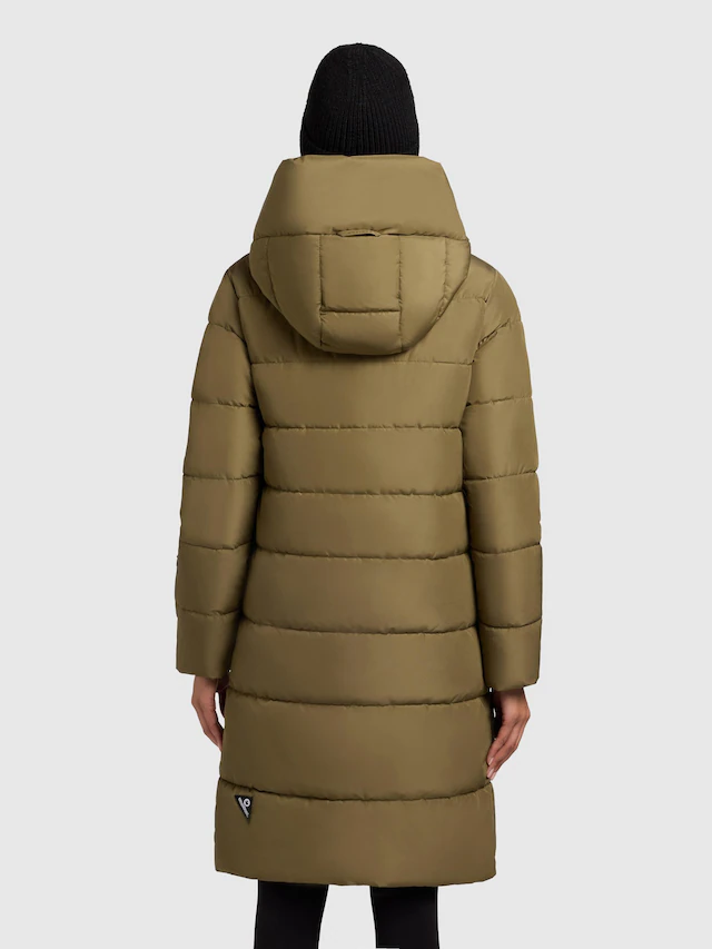 khujo Steppmantel »Jilias5-YM« warmer Damen Wintermantel mit Kapuze und großen Taschen