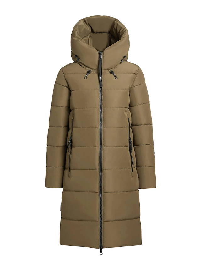 khujo Steppmantel »Jilias5-YM« warmer Damen Wintermantel mit Kapuze und großen Taschen
