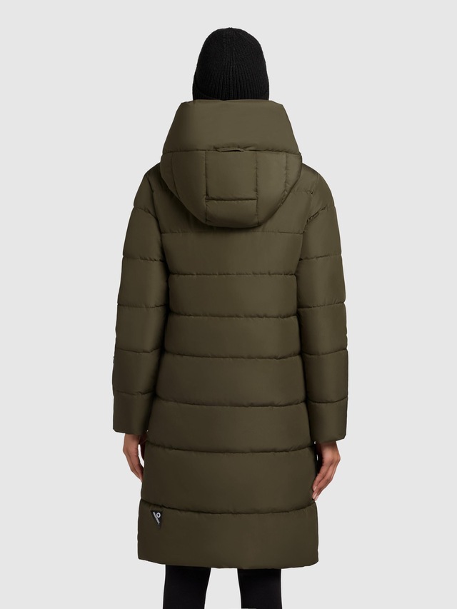 khujo Steppmantel »Jilias5-YM« warmer Damen Wintermantel mit Kapuze und großen Taschen