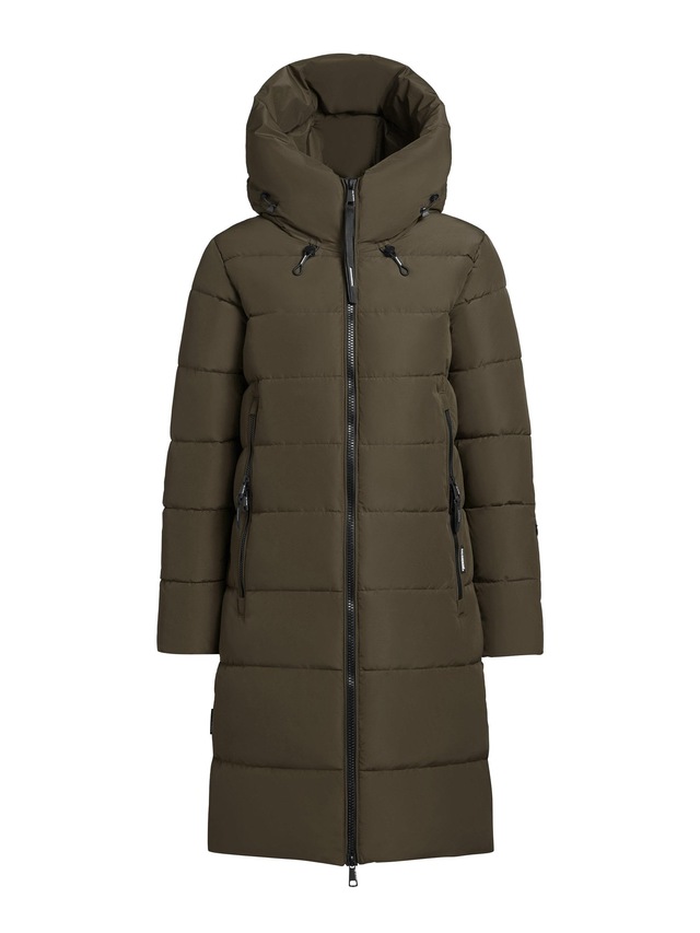 khujo Steppmantel »Jilias5-YM« warmer Damen Wintermantel mit Kapuze und großen Taschen
