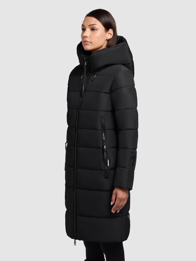 khujo Steppmantel »Jilias5-YM« warmer Damen Wintermantel mit Kapuze und großen Taschen