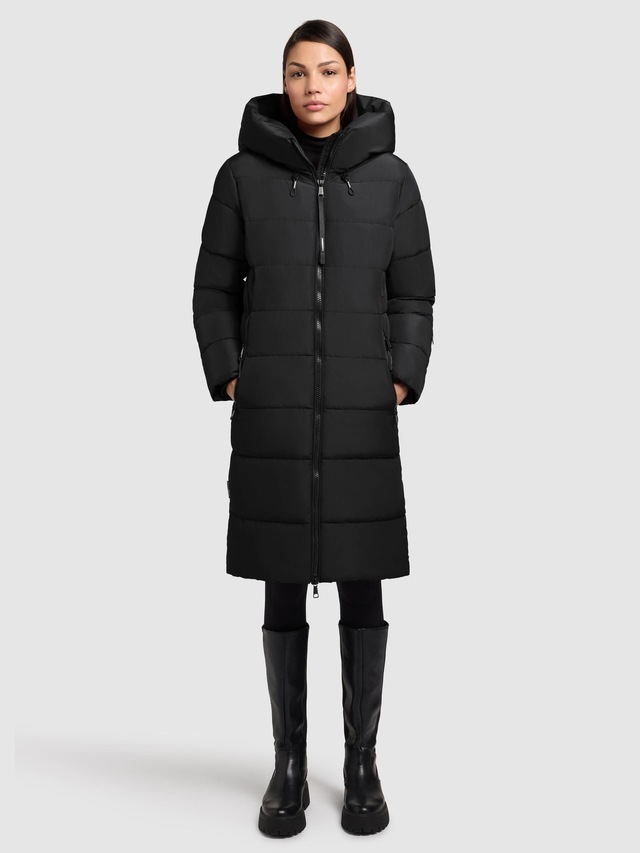 khujo Steppmantel »Jilias5-YM« warmer Damen Wintermantel mit Kapuze und großen Taschen