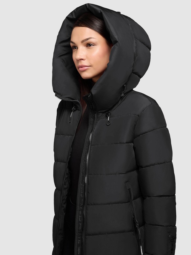 khujo Steppmantel »Jilias5-YM« warmer Damen Wintermantel mit Kapuze und großen Taschen