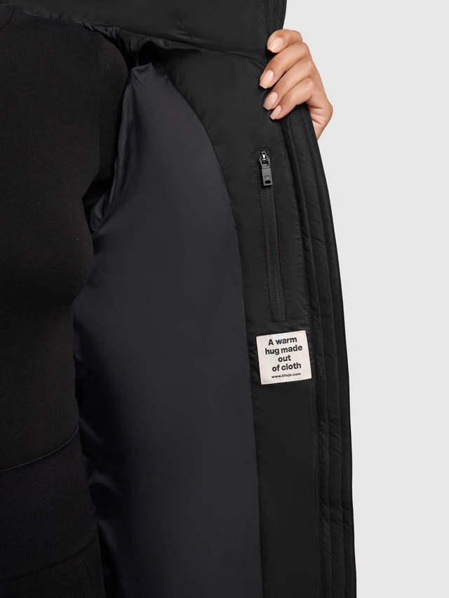 khujo Steppmantel »Jilias5-YM« warmer Damen Wintermantel mit Kapuze und großen Taschen