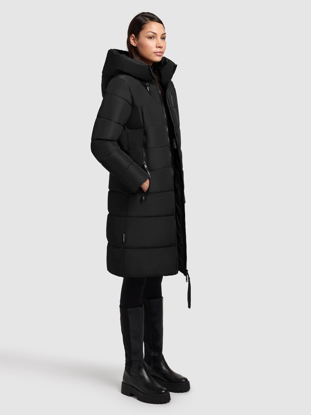khujo Steppmantel »Jilias5-YM« warmer Damen Wintermantel mit Kapuze und großen Taschen