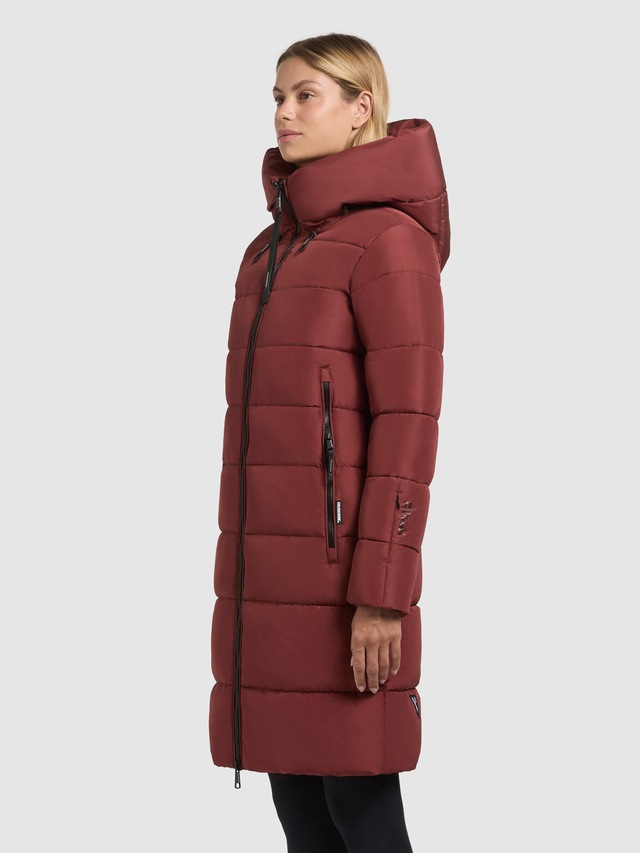 khujo Steppmantel »Jilias5-YM« warmer Damen Wintermantel mit Kapuze und großen Taschen