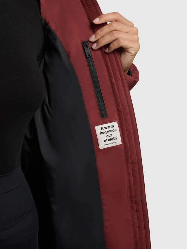khujo Steppmantel »Jilias5-YM« warmer Damen Wintermantel mit Kapuze und großen Taschen