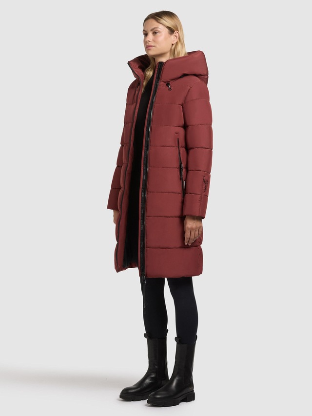 khujo Steppmantel »Jilias5-YM« warmer Damen Wintermantel mit Kapuze und großen Taschen