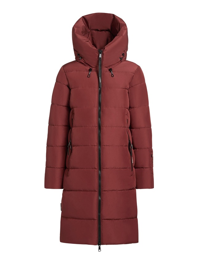khujo Steppmantel »Jilias5-YM« warmer Damen Wintermantel mit Kapuze und großen Taschen