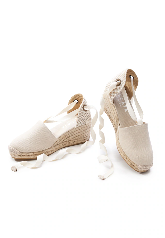 VISCATA Espadrille »Escala« mit Keilabsatz und eleganter Knöchelschnürung