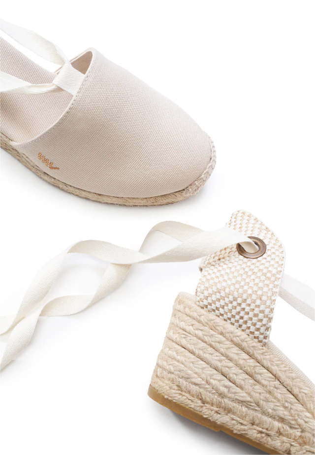 VISCATA Espadrille »Escala« mit Keilabsatz und eleganter Knöchelschnürung