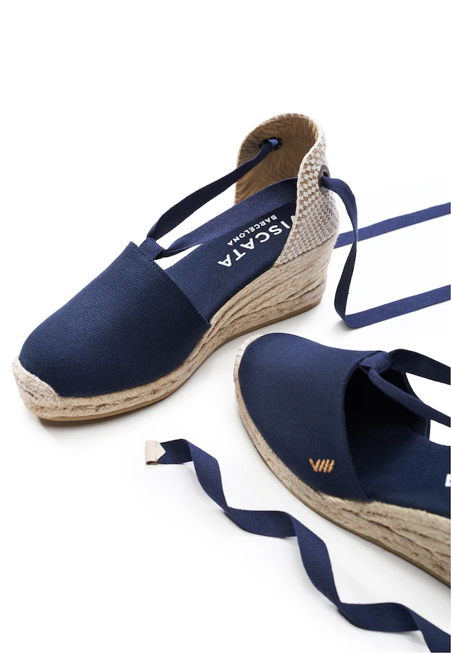 VISCATA Espadrille »Escala« mit Keilabsatz und eleganter Knöchelschnürung