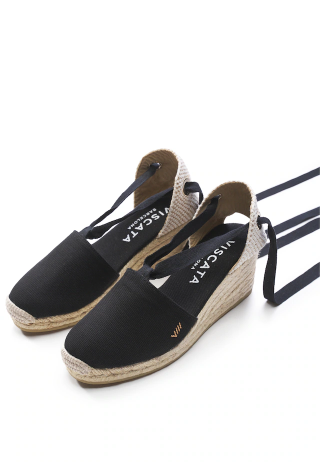 VISCATA Espadrille »Escala« mit Keilabsatz und eleganter Knöchelschnürung