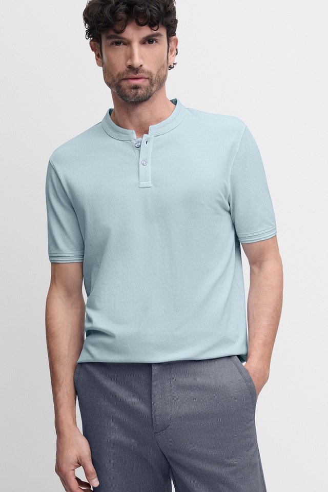 Cinque T-Shirt »CILANO« Rundhalsausschnitt mit kurzer Knopfleiste, Relaxed Fit