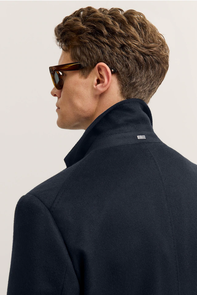 bugatti Kurzmantel »Kaschmir« im Modern Fit mit Knopfleiste