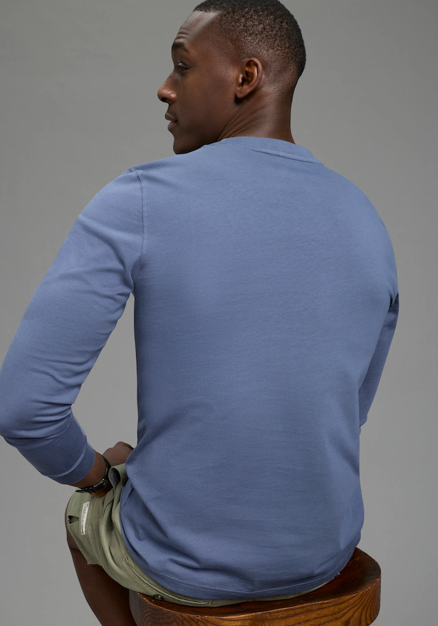 DELMAO Rundhalsshirt »Neue Kollektion« casual Stil, langarm, schmale Passform, mit Print
