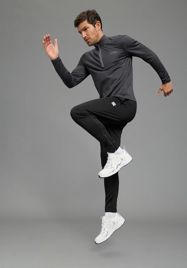 Ocean Sportswear Funktionsshirt »atmungsaktiv , quick dry« schmale Passform, Langarm, mit Reißverschluss am Ausschnitt