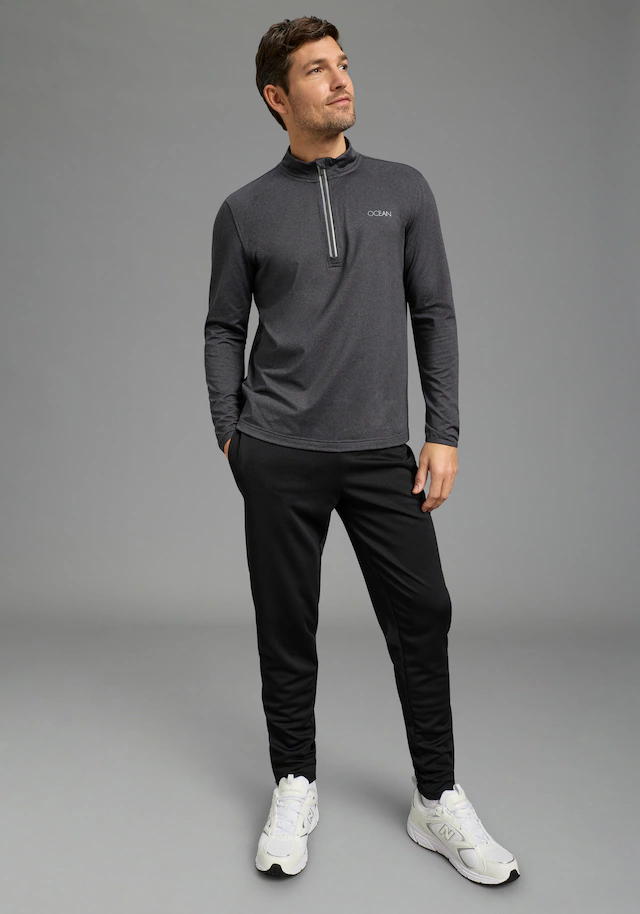 Ocean Sportswear Funktionsshirt »atmungsaktiv , quick dry« schmale Passform, Langarm, mit Reißverschluss am Ausschnitt