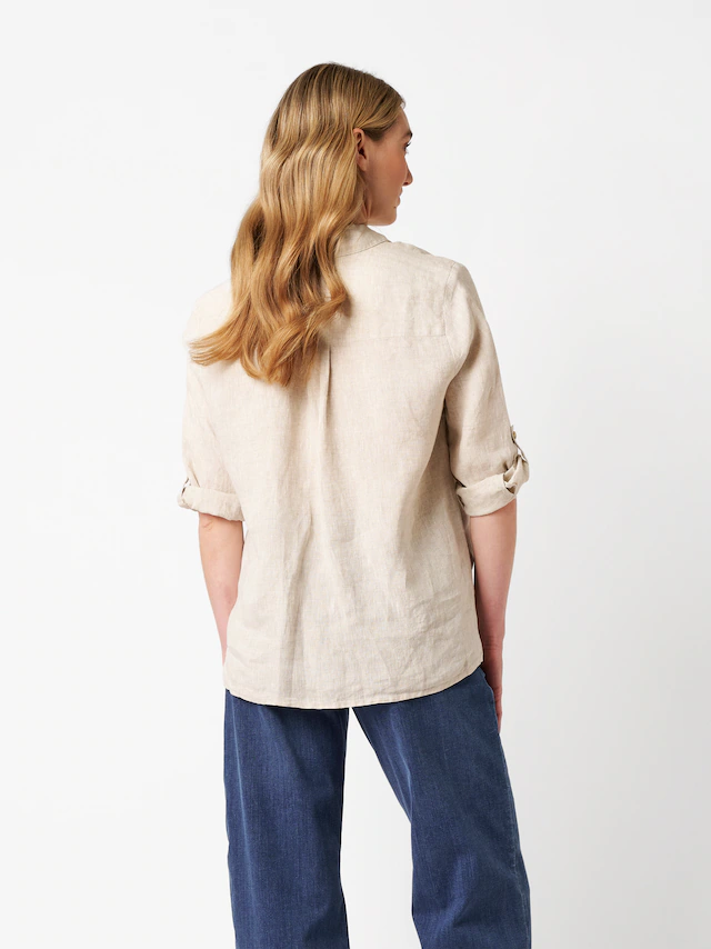 TONI Klassische Bluse »Clay 3/4-Arm« aus sommerlicher Leinenqualität