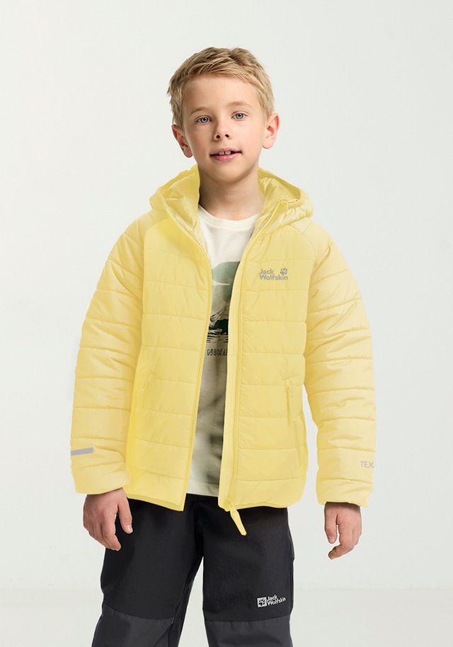 Jack Wolfskin Outdoorjacke »ZENON JKT KIDS« mit Kapuze für Kinder, im Puffer-Design, wasserabweisend, winddicht, mit Kapuze
