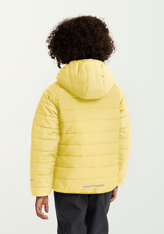 Jack Wolfskin Outdoorjacke »ZENON JKT KIDS« mit Kapuze für Kinder, im Puffer-Design, wasserabweisend, winddicht, mit Kapuze