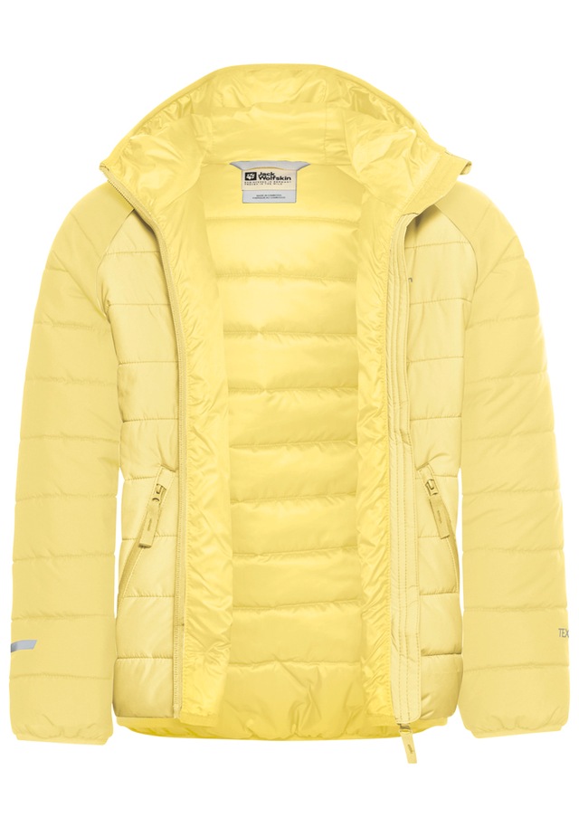 Jack Wolfskin Outdoorjacke »ZENON JKT KIDS« mit Kapuze für Kinder, im Puffer-Design, wasserabweisend, winddicht, mit Kapuze