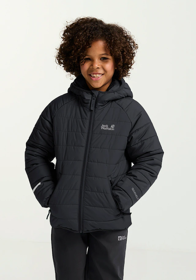 Jack Wolfskin Outdoorjacke »ZENON JKT KIDS« mit Kapuze für Kinder, im Puffer-Design, wasserabweisend, winddicht, mit Kapuze