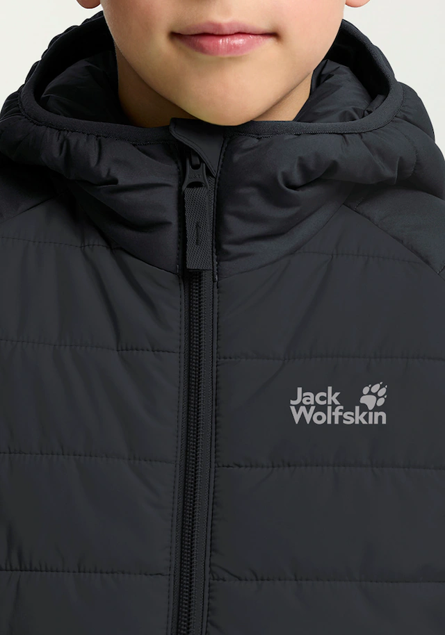 Jack Wolfskin Outdoorjacke »ZENON JKT KIDS« mit Kapuze für Kinder, im Puffer-Design, wasserabweisend, winddicht, mit Kapuze