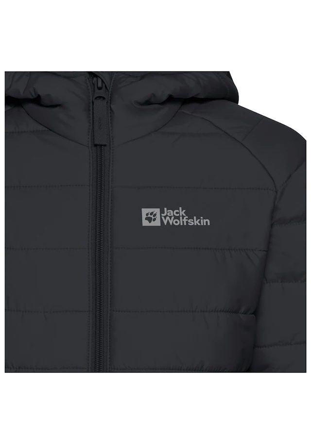Jack Wolfskin Outdoorjacke »ZENON JKT KIDS« mit Kapuze für Kinder, im Puffer-Design, wasserabweisend, winddicht, mit Kapuze