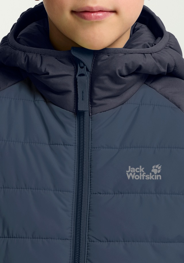 Jack Wolfskin Outdoorjacke »ZENON JKT KIDS« mit Kapuze für Kinder, im Puffer-Design, wasserabweisend, winddicht, mit Kapuze
