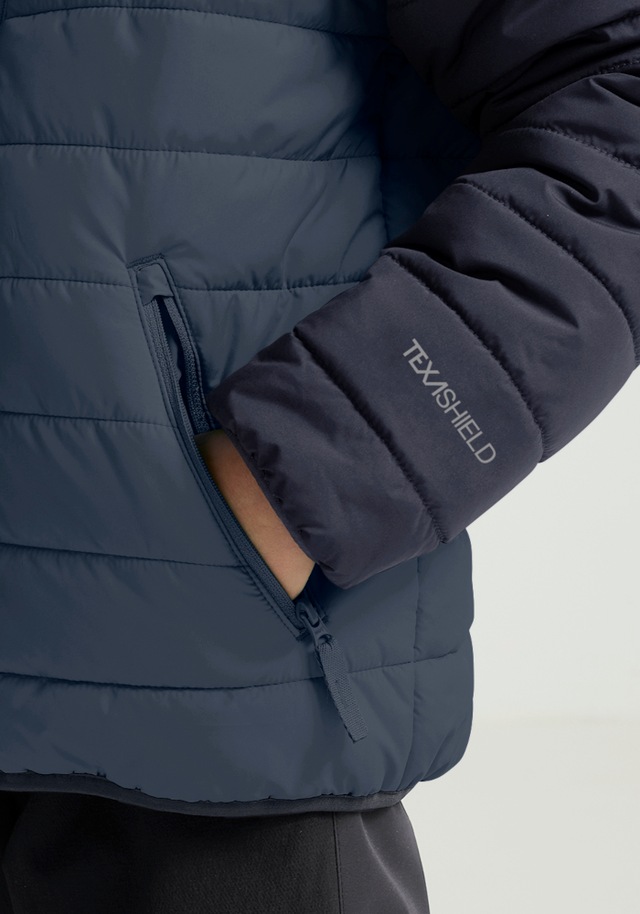 Jack Wolfskin Outdoorjacke »ZENON JKT KIDS« mit Kapuze für Kinder, im Puffer-Design, wasserabweisend, winddicht, mit Kapuze