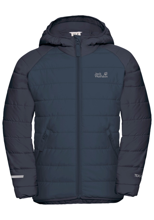 Jack Wolfskin Outdoorjacke »ZENON JKT KIDS« mit Kapuze für Kinder, im Puffer-Design, wasserabweisend, winddicht, mit Kapuze