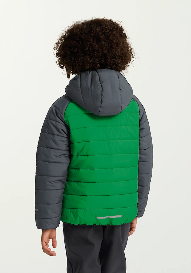 Jack Wolfskin Outdoorjacke »ZENON JKT KIDS« mit Kapuze für Kinder, im Puffer-Design, wasserabweisend, winddicht, mit Kapuze