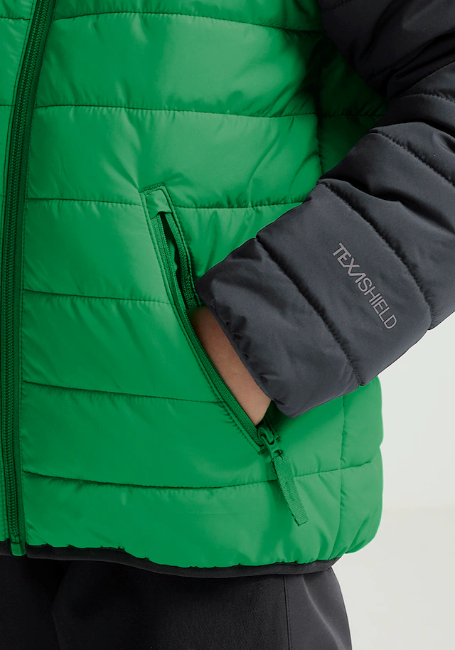 Jack Wolfskin Outdoorjacke »ZENON JKT KIDS« mit Kapuze für Kinder, im Puffer-Design, wasserabweisend, winddicht, mit Kapuze