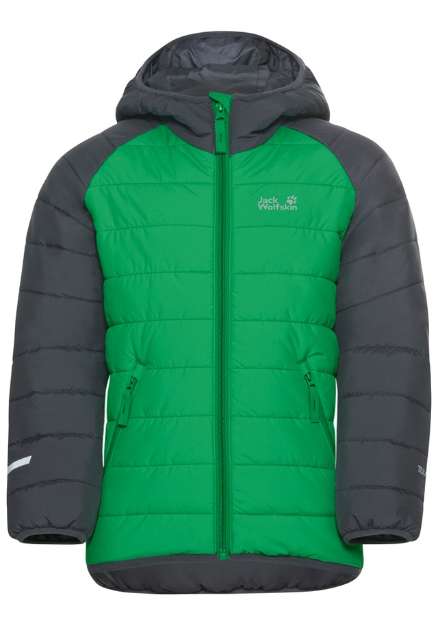 Jack Wolfskin Outdoorjacke »ZENON JKT KIDS« mit Kapuze für Kinder, im Puffer-Design, wasserabweisend, winddicht, mit Kapuze